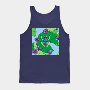 Frog and Lily Pads Tank Top